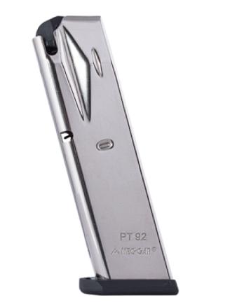 Mec-Gar Taurus PT92 Magazine 9mm 15 Rounds Steel Nickel AFC